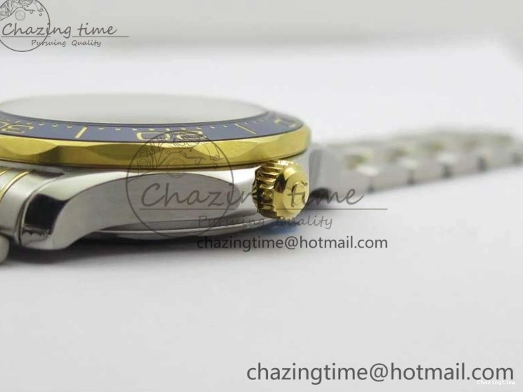 0201 2018 Seamaster Diver 300M SS YG VSF 1:1 Best Edition YG Bezel Blue Dial on SS YG Bracelet A Effortless 7897